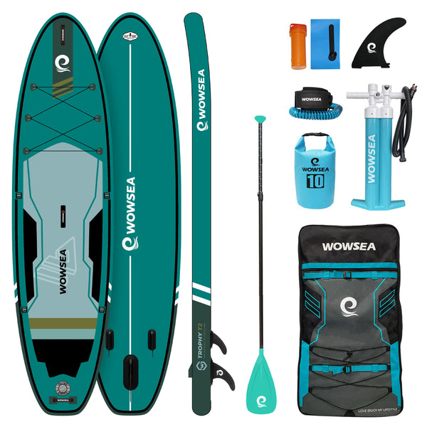 WOWSEAの11.6フィートのスタンドアップパドルボード WOWSEA 12'/366cm フライフィッシュ F2 インフレータブル スタンド
