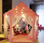 Hexagonal princess tents cushions plush mats for Children - www.wowseastore.com