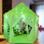 Hexagonal princess tents cushions plush mats for Children - www.wowseastore.com