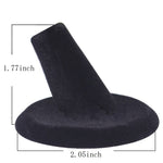 Black Velvet Ring Finger Jewelry Holder Showcase Display Stands - www.wowseastore.com