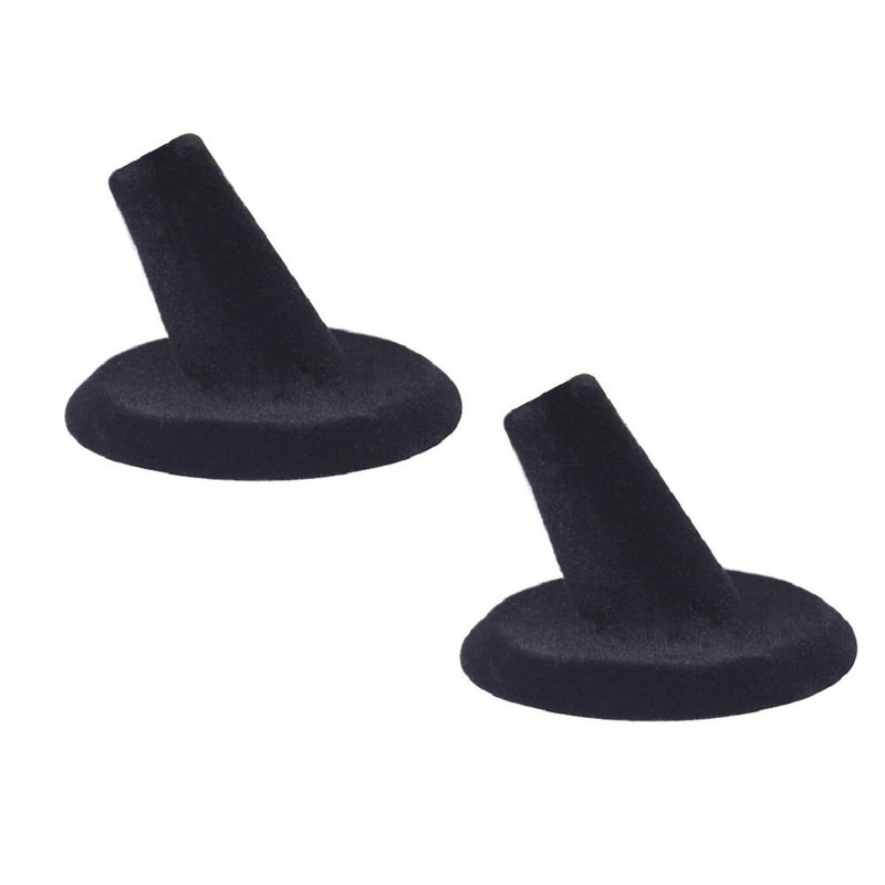 Black Velvet Ring Finger Jewelry Holder Showcase Display Stands - www.wowseastore.com