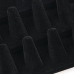 Black Velvet Ring Finger Jewelry Holder Showcase Display Stands - www.wowseastore.com