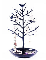 Antique Birds Tree Stand Jewelry Display Necklace Earring Bracelet Holder - www.wowseastore.com