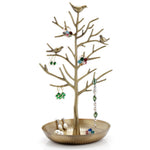 Antique Birds Tree Stand Jewelry Display Necklace Earring Bracelet Holder - www.wowseastore.com