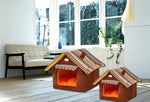 Soft Dog Cat Pet House Folding Indoor Dog House Triangle Roof Pet Bed - www.wowseastore.com