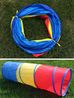 Rainbow Indoor Play Tunnel for Kid 6ft Portable Children Play Tent - www.wowseastore.com