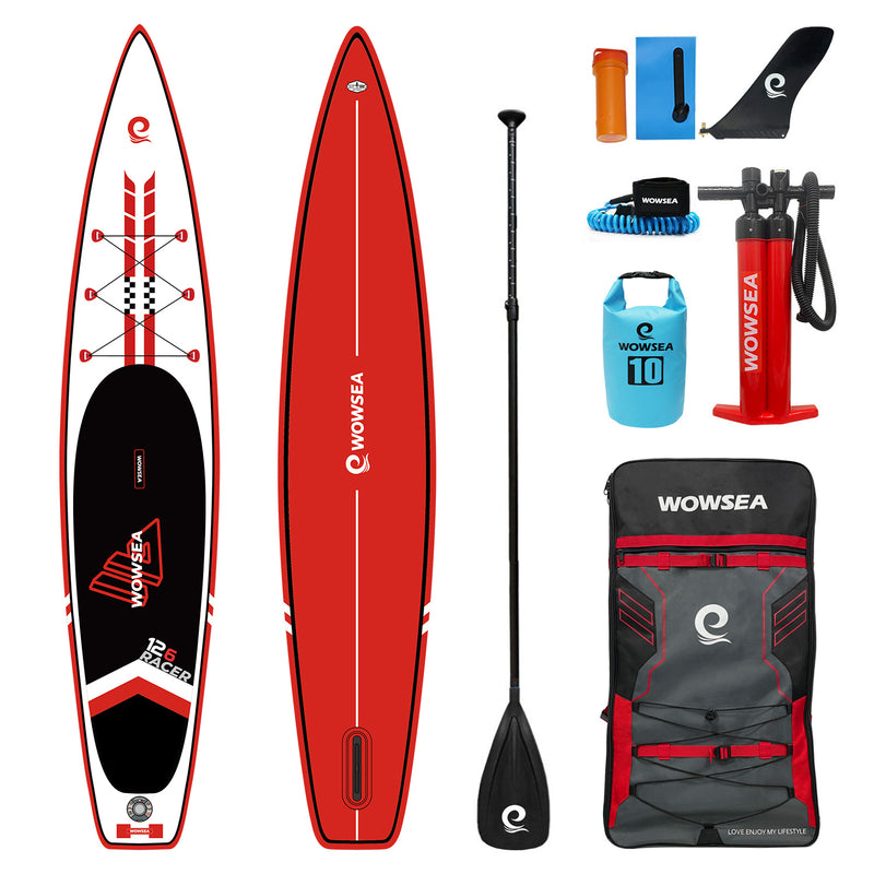 WOWSEA 12'6"/384cm Racer R1 Inflatable Stand Up Paddle Board