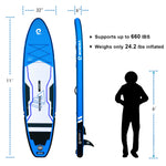 WOWSEA 11'/335cm トロフィー T1 インフレータブル スタンドアップ パドルボード